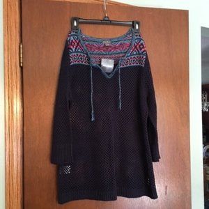 NWT Eddie Bauer Navy sweater Size XL